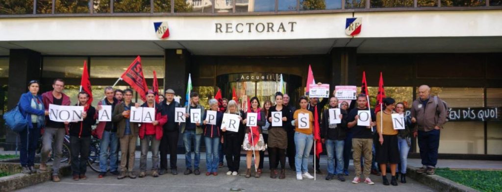 rassemblement IS contre la répression